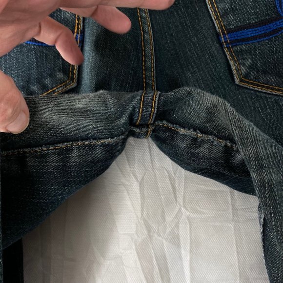 7 Seven  Women's Regular Boot cut Jeans Dark Blue Wash 31 - Picture 7 of 13